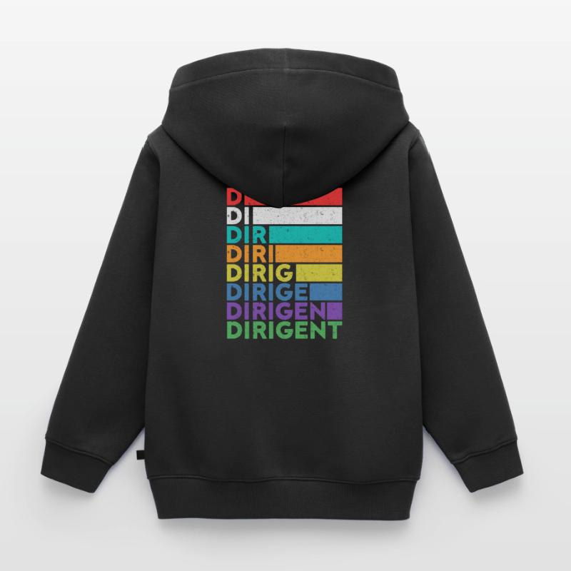 Dirigent Dirigieren Dirigentin Chorleiter Geschenk Kinder Premium Organic Zip Hoodie