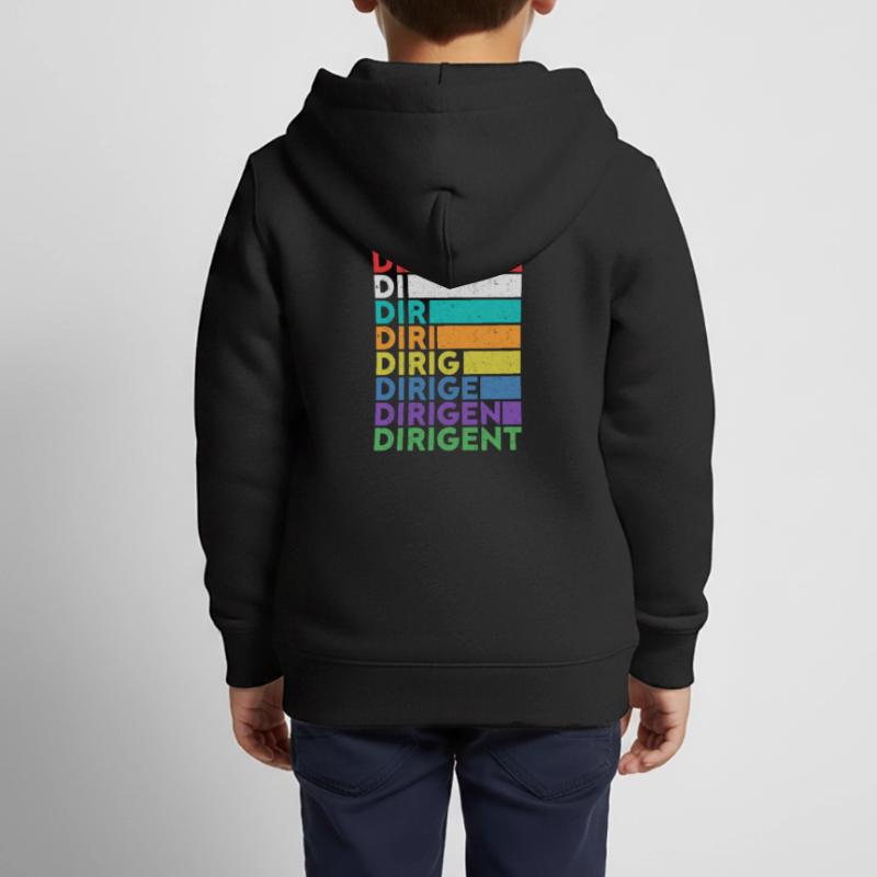Dirigent Dirigieren Dirigentin Chorleiter Geschenk Kinder Premium Organic Zip Hoodie