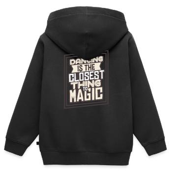 Danseurs - Sweat Premium à capuche zippé enfant bio - noir - Dos - AI Model Kid Male (0cm)