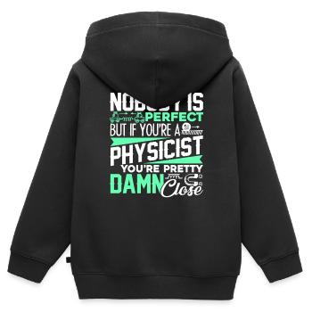 Physicist If You're A Physicist - Kids Premium Organic Zip-up Hoodie - black - Back - AI Model Kid Male (0cm)