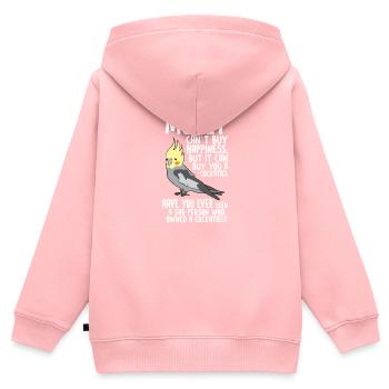 COCKATIEL Parrot Lover Gift For Mom Dad - Kids Premium Organic Zip-up Hoodie - rose - Back - AI Model Kid Female (0cm)