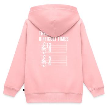 Music teacher | Funny gift | Piano choir - Kids Premium Organic Zip-up Hoodie - rose - Back - AI Model Kid Female (0cm)