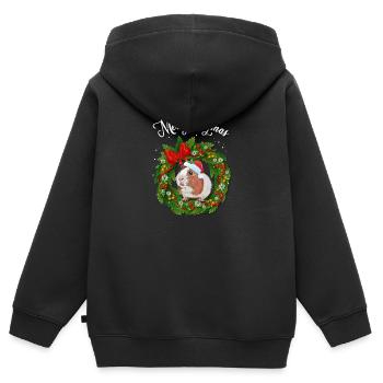 Cobaye - Sweat Premium à capuche zippé enfant bio - noir - Dos - AI Model Kid Male (0cm)