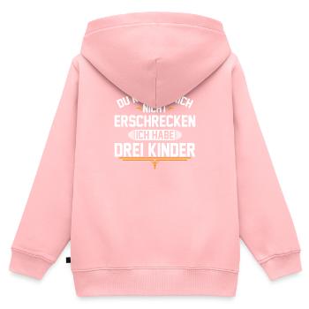 Sohn Tochter Mutter Mama Papa Idee Geschenk Spruch - Kinder Premium Organic Zip Hoodie - Rosa - Hinten - AI Model Kid Female (0cm)