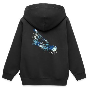 Éclaboussure de canoë - Sweat Premium à capuche zippé enfant bio - noir - Dos - AI Model Kid Male (0cm)