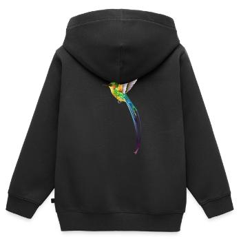 Colibri - Sweat Premium à capuche zippé enfant bio - noir - Dos - AI Model Kid Male (0cm)
