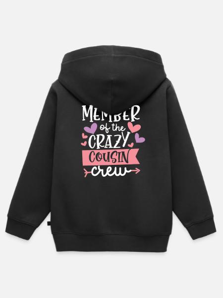 Geschenkidee voor gekke neef - Kinder Premium zip hoodie biologisch - zwart