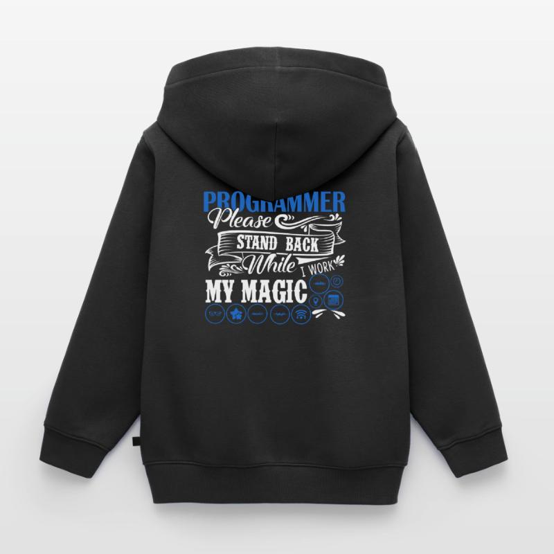 Programmer I Am A Programmer Kids Premium Organic Zip-up Hoodie