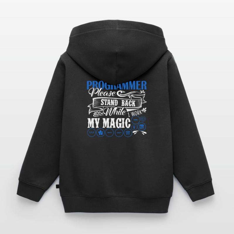 Programmer I Am A Programmer Kids Premium Organic Zip-up Hoodie