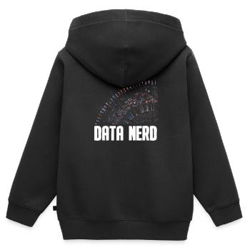 Data Science Analyst Data Scientist - Kinder Premium Organic Zip Hoodie - Schwarz - Hinten - AI Model Kid Male (0cm)