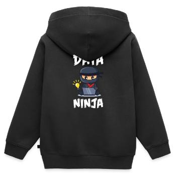 Data Science Analyst Data Scientist - Kinder Premium Organic Zip Hoodie - Schwarz - Hinten - AI Model Kid Male (0cm)