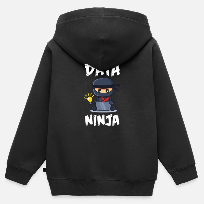 Data Science Analyst Data Scientist - Kids Premium Organic Zip-up Hoodie - black