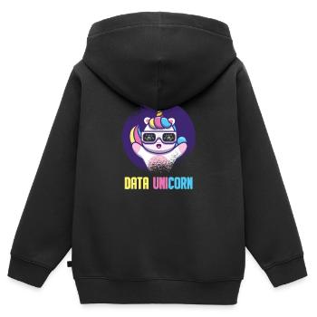 Data Science Analyst Data Scientist - Kinder Premium Organic Zip Hoodie - Schwarz - Hinten - AI Model Kid Male (0cm)