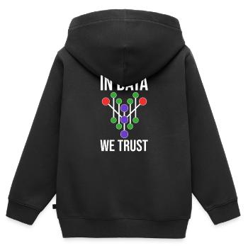 Data Science Analyst Data Scientist - Kinder Premium Organic Zip Hoodie - Schwarz - Hinten - AI Model Kid Male (0cm)