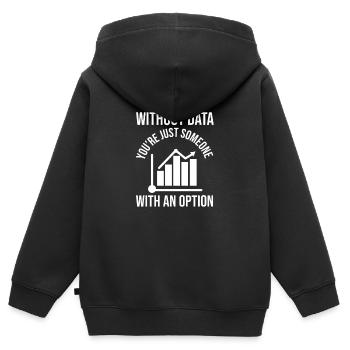 Data Science Analyst Data Scientist - Kinder Premium Organic Zip Hoodie - Schwarz - Hinten - AI Model Kid Male (0cm)