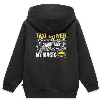 Taxi Driver I'm A Taxi Driver - Kids Premium Organic Zip-up Hoodie - black - Back - AI Model Kid Male (0cm)