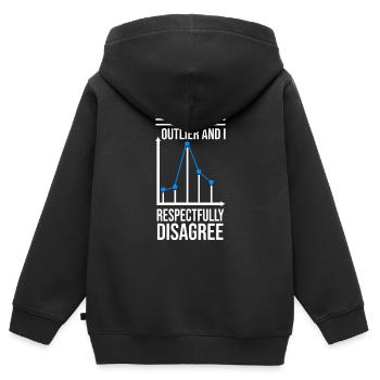 Data Science Analyst Data Scientist - Kinder Premium Organic Zip Hoodie - Schwarz - Hinten - AI Model Kid Male (0cm)