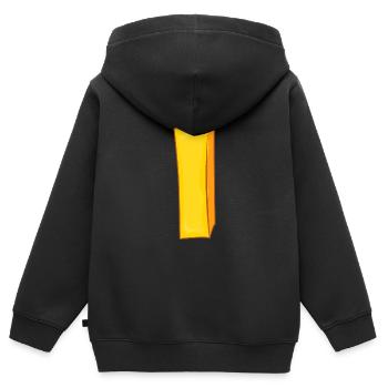 frites - Sweat Premium à capuche zippé enfant bio - noir - Dos - AI Model Kid Male (0cm)