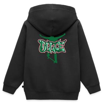 Skateboard Skaten Skateboarder Skater Skaten - Kinder Premium Organic Zip Hoodie - Schwarz - Hinten - AI Model Kid Male (0cm)