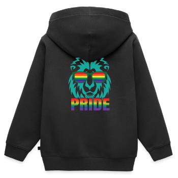 Gay Love Homosexuell Gay Pride Geschenk Pride - Kinder Premium Organic Zip Hoodie - Schwarz - Hinten - AI Model Kid Male (0cm)