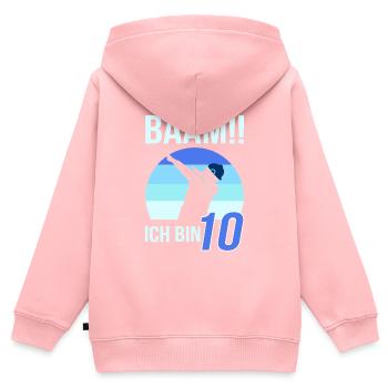 10 Jahre Geburtstag Kindergeburtstag - Kinder Premium Organic Zip Hoodie - Rosa - Hinten - AI Model Kid Female (0cm)
