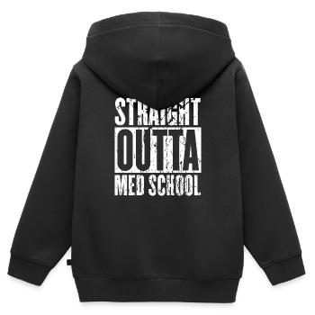 Arzt Doktor Medizin Student Medizin Chirurg - Kinder Premium Organic Zip Hoodie - Schwarz - Hinten - AI Model Kid Male (0cm)
