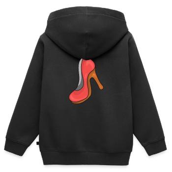 High Heels - Kinder Premium Organic Zip Hoodie - Schwarz - Hinten - AI Model Kid Male (0cm)