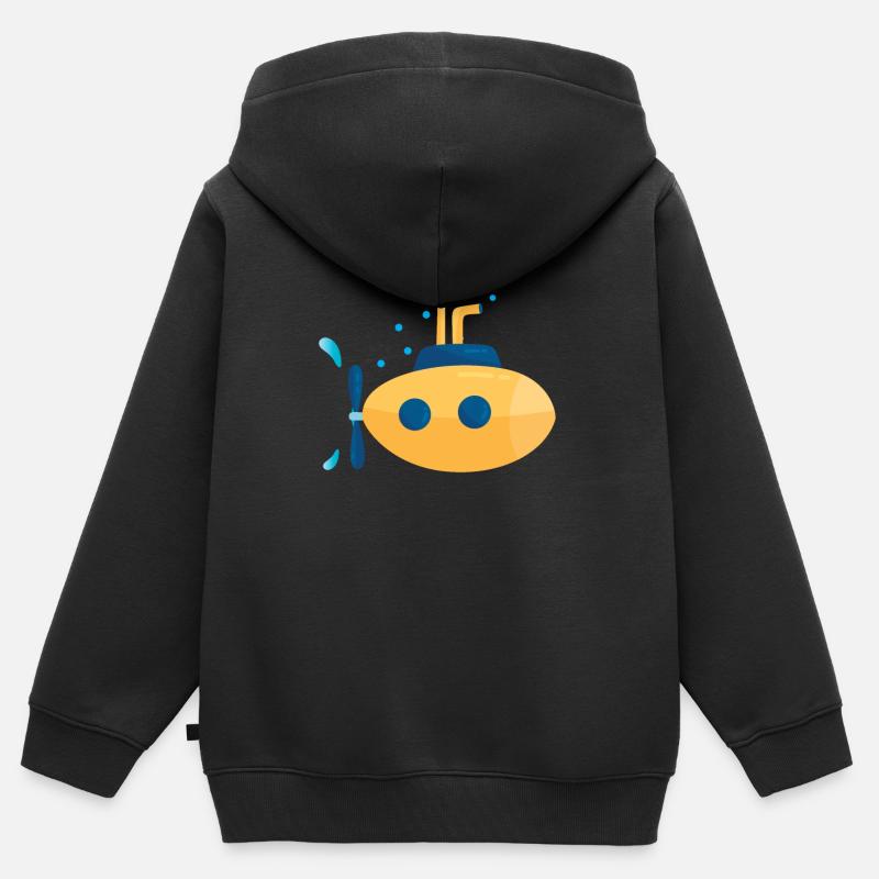 Uboot U-Boot - Kinder Premium Organic Zip Hoodie - Schwarz