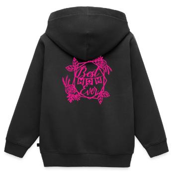 Best Mom Ever - Kinder Premium Organic Zip Hoodie - Schwarz - Hinten - AI Model Kid Male (0cm)