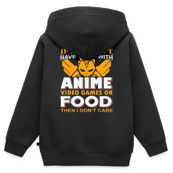 Gamer gamer player gift idea - Kids Premium Organic Zip-up Hoodie - black - Back - AI Model Kid Male (0cm)