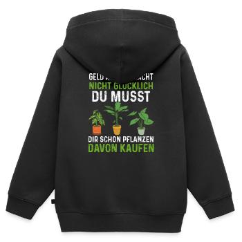 Gärtner - Kinder Premium Organic Zip Hoodie - Schwarz - Hinten - AI Model Kid Male (0cm)
