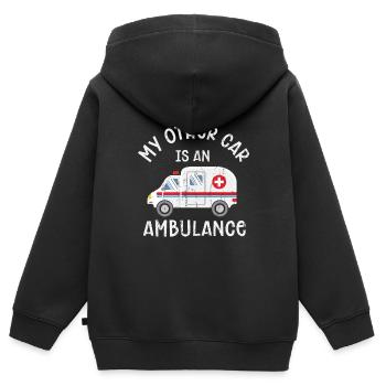 Paramedics - Kids Premium Organic Zip-up Hoodie - black - Back - AI Model Kid Male (0cm)
