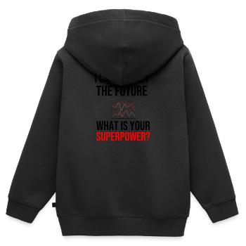 Data Scientist Geschenke | Big Data Data Science - Kinder Premium Organic Zip Hoodie - Schwarz - Hinten - AI Model Kid Male (0cm)