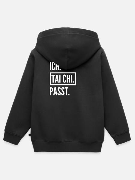 Tai Chi Geschenk - Kinder Premium Organic Zip Hoodie - Schwarz