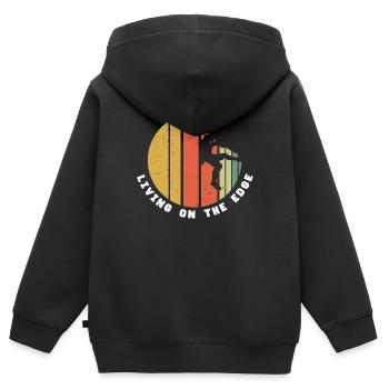 Klettern Bergsteigen Bouldern Sportklettern - Kinder Premium Organic Zip Hoodie - Schwarz - Hinten - AI Model Kid Male (0cm)