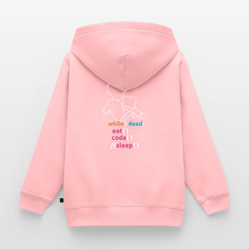 Programmer Coder Computer Science Kids Premium Organic Zip-up Hoodie