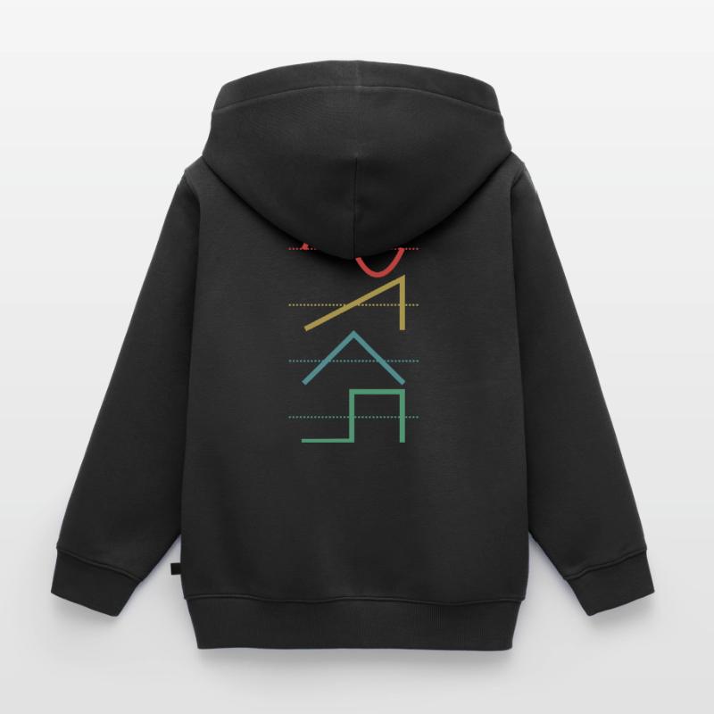 Vintage Analog Synthesizer Techno Waveform - Synth Kinder Premium Organic Zip Hoodie
