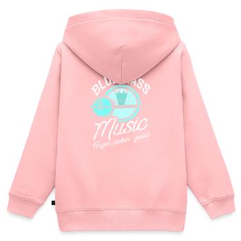 Bluegrass Banjo Guitarist - Kids Premium Organic Zip-up Hoodie - rose - Back - AI Model Kid Female (0cm)