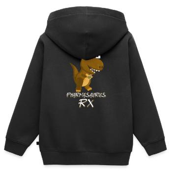 Apotheker - Kinder Premium Organic Zip Hoodie - Schwarz - Hinten - AI Model Kid Male (0cm)