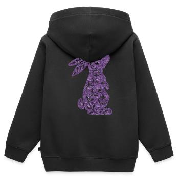 Easter Easter Happy Easter Easter Eggs - Kids Premium Organic Zip-up Hoodie - black - Back - AI Model Kid Male (0cm)