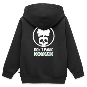 Jour de la Terre Protection de la Terre - Sweat Premium à capuche zippé enfant bio - noir - Dos - AI Model Kid Male (0cm)