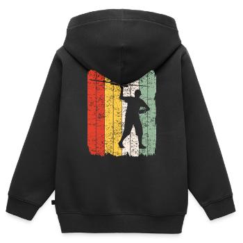 Model Flight Model Maker Airplane Retro Gift - Kids Premium Organic Zip-up Hoodie - black - Back - AI Model Kid Male (0cm)