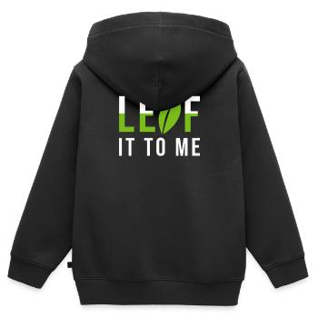 Gartenbau Landschaftsbau - Kinder Premium Organic Zip Hoodie - Schwarz - Hinten - AI Model Kid Male (0cm)