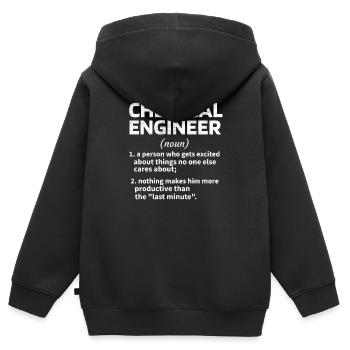 Chemical Engineer Chemical Engineer Gift Idea - Kids Premium Organic Zip-up Hoodie - black - Back - AI Model Kid Male (0cm)