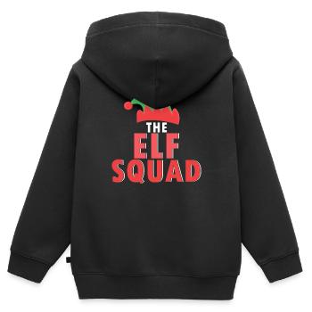 elfe Elfesquad - Sweat Premium à capuche zippé enfant bio - noir - Dos - AI Model Kid Male (0cm)