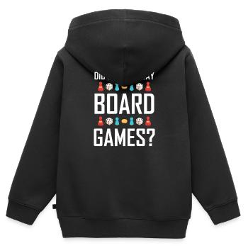 Brettspiel Brettspiel Spieler Brettspiel Geschenk - Kinder Premium Organic Zip Hoodie - Schwarz - Hinten - AI Model Kid Male (0cm)
