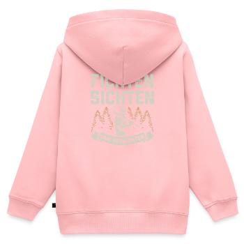 Fichten Sichten Und Vernichten Holzfäller - Kinder Premium Organic Zip Hoodie - Rosa - Hinten - AI Model Kid Female (0cm)