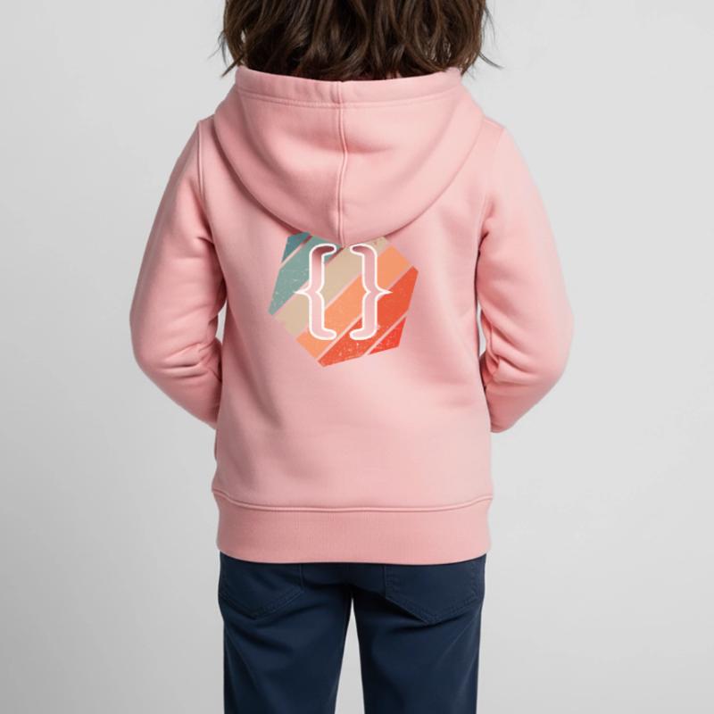 Vintage Web Developer CSS JavaScript and HTML 5 Kids Premium Organic Zip-up Hoodie