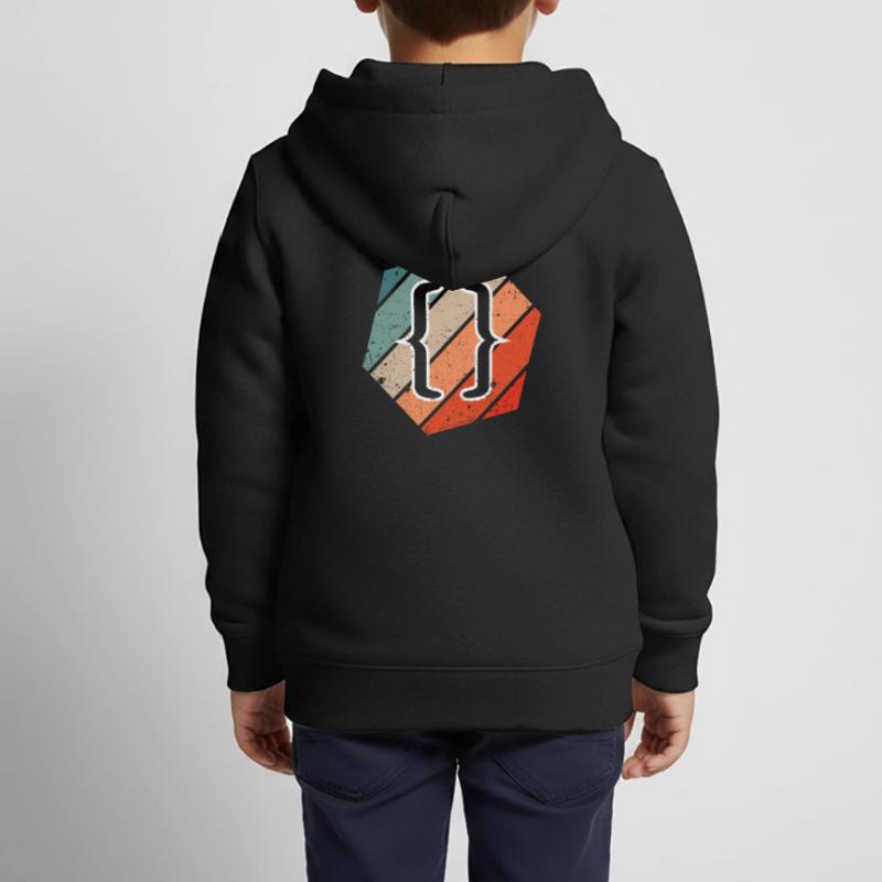 Vintage Web Developer CSS JavaScript und HTML 5 Kinder Premium Organic Zip Hoodie