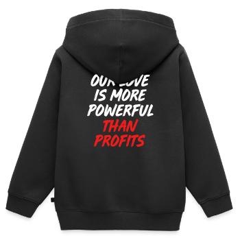Kommunismus Karl Marx Sozialismus Kapital - Kinder Premium Organic Zip Hoodie - Schwarz - Hinten - AI Model Kid Male (0cm)